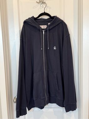 Original Penguin by Munsingwear Men’s Full Zip Hoodie Navy Sweatshirt
